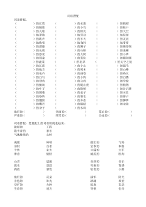 四年级期末复习资料（词语搭配）