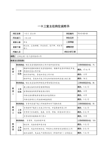 中船重工研究所一0三室主任岗位说明书