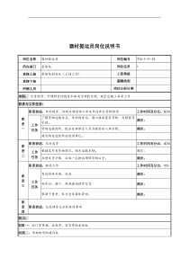 中船重工研究所条件保障处器材提运员岗位说明书