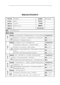 中船重工研究所离退处处长岗位说明书