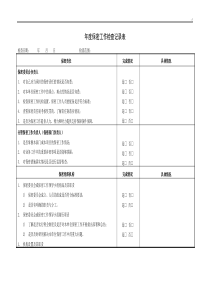 年度保密工作检查文本记录表