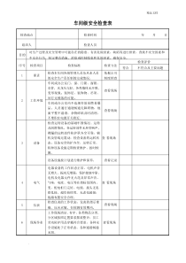 安全生产检查记录表模板