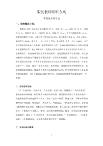 职初教师培训方案