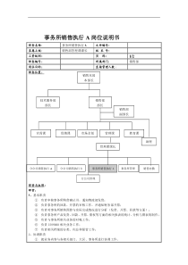 事务所销售执行A岗位说明书