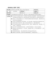 互联网行业-网站测试工程师岗位职责说明书