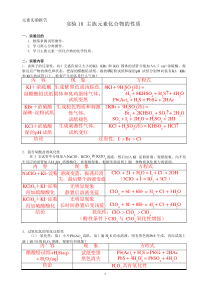 1-2元素性质实验-实验报告