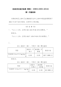 DB31 2001-2012 食品安全地方标准 青团（含第1号修改单）