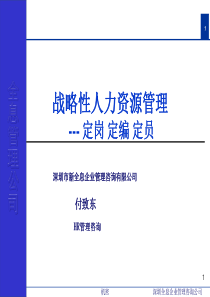 人力资源定岗定编定员