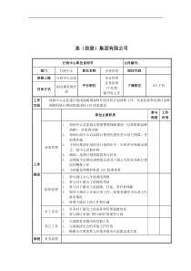 企管经理岗位说明书