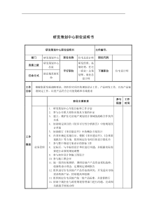 住宅总设计师岗位说明书