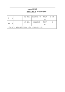 保安治安中心岗位工作说明书（DOC 5页）