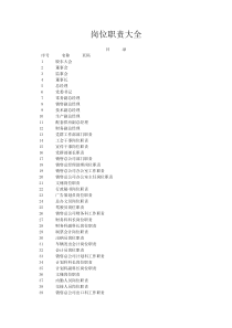 全新岗位职责大全1(180个共191页)