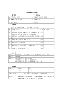 副经理岗位说明书