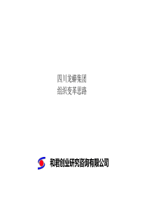 和君创业龙蟒集团组织变革思路(ppt72页)