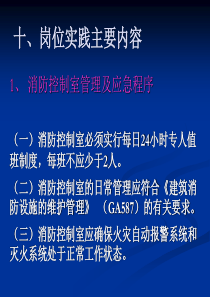 十、岗位实践主要内容