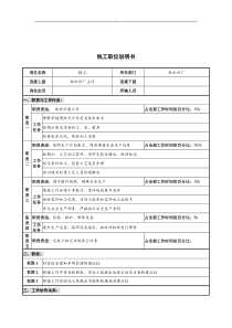 华北光学仪器公司机加分厂铣工职位说明书