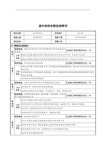 华北光学仪器公司设计所所长职位说明书