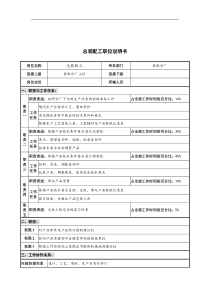 华北光学仪器公司装配分厂总装配工职位说明书