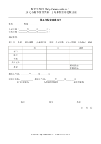 员工岗位变动通知书(1)