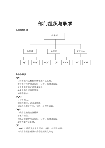 品保组织与职能（DOC 13页）