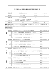 天线技术企业制造事业部总经理职务说明书