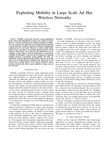 Exploiting Mobility in Large Scale Ad Hoc Wireless