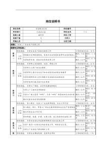 安全保卫岗位说明书C