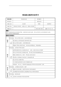 宝地建设集团规划副总裁职务说明书