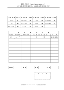 岗位任职资格及培训要求