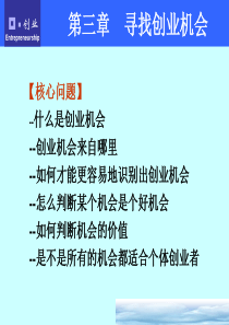 第三章寻找创业机会