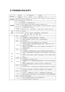 岗位说明书02_生产管理部