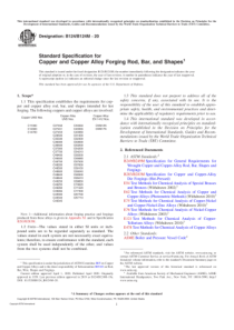 ASTM B124_B124M-20 Standard Specification for Copp