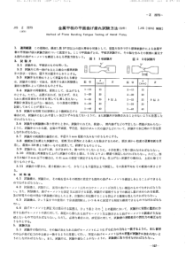 JIS Z2275-1978 金属板平面弯曲疲劳试验方法