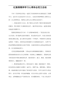 红旗渠精神学习心得体会范文总结