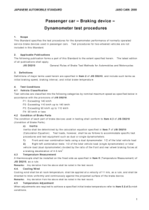 JASO C406-2000 英文版 乘用车-行车制动系统试验规程