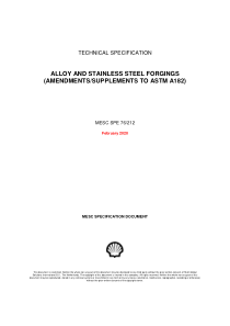 SPE 76-212-2020 ALLOY AND STAINLESS STEEL FORGINGS