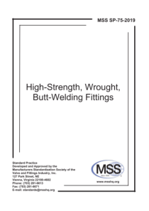 MSS SP-75-2019 优质钢制对焊管件规范