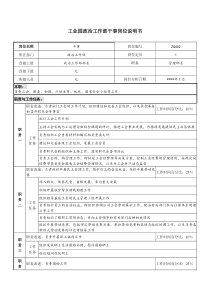 工业园政治工作部干事岗位说明书.