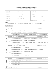 工业园政策研究室副主任岗位说明书