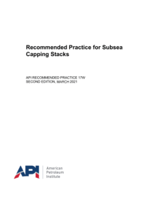 API RP 17W-2021 海底盖层烟囱的推荐规程