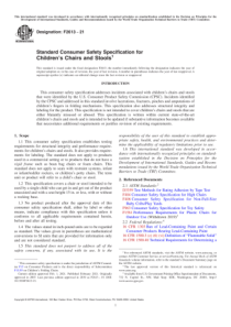 ASTM F2613-21 Standard Consumer Safety Specif i ca