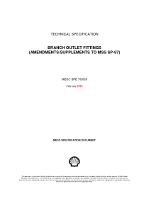 SPE 76-030-2020 BRANCH OUTLET FITTINGS (AMENDMENTS