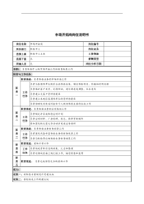 市场开拓岗岗位说明书