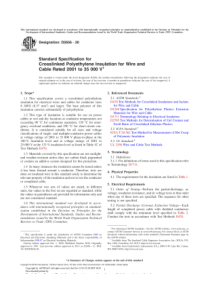 ASTM D2656-20 额定电压：2001~35000V的电线和电缆用交联聚乙烯绝缘材料的标准规