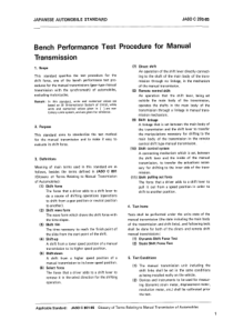 JASO C203-1985 英文版 手动变速箱台架性能试验规程