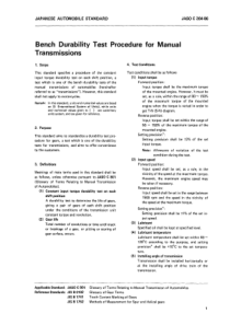 JASO C204-1986 英文版 手动变速箱台架耐久性试验规程