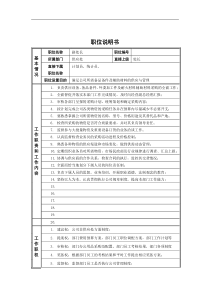 德龙钢铁-供应处副处长职位说明书