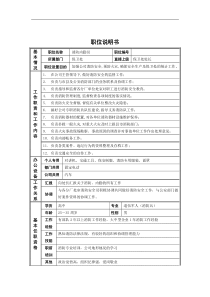 德龙钢铁-保卫处职位说明书