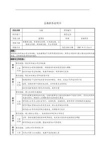 总裁职务说明书