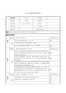 打字员岗位职务说明书